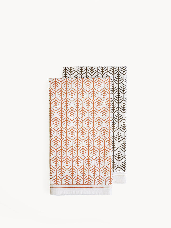 Hand Screen Printed Tea Towel - Set of 2 by KORISSA