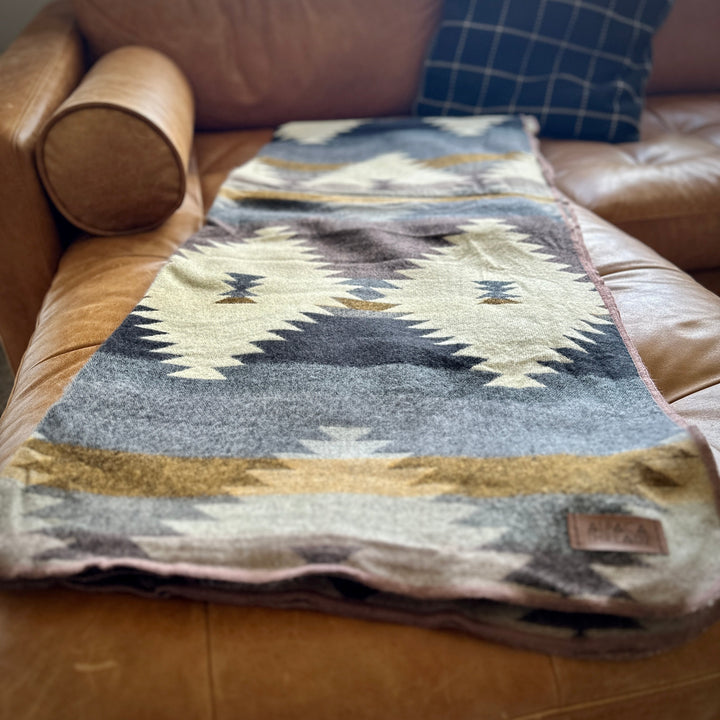 Andean Alpaca Wool Blanket - Rocky by Alpaca Threadz