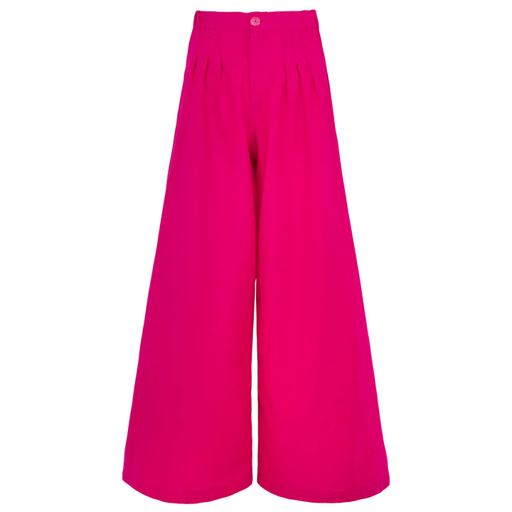 TAYLOR Wide-leg Palazzo Pants In Hot Pink by BrunnaCo
