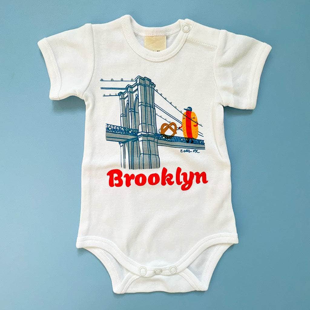 Organic Baby Onesie-Brooklyn Buddies by Estella