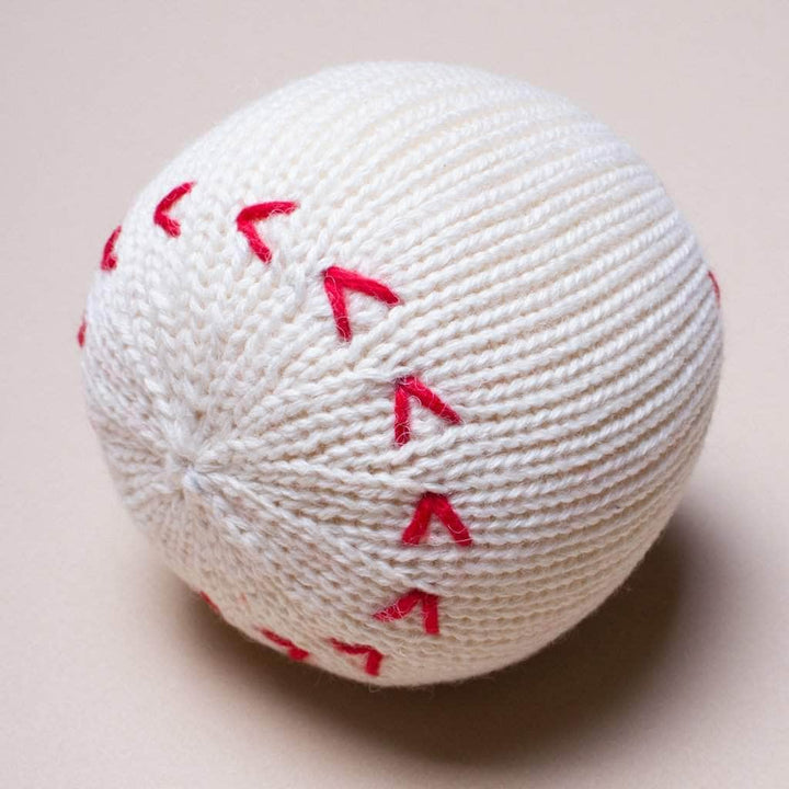 Organic Baby Gift Set - Handmade Newborn Rattles | Football & Baseball by Estella