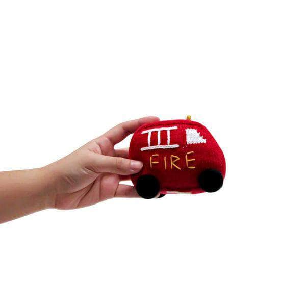 Organic Baby Toys Gift Set - Ambulance & Fire Truck Rattles by Estella