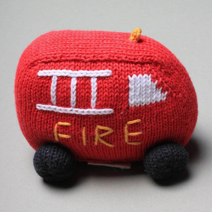 Organic Baby Toys - Newborn Rattles | Fire Truck by Estella
