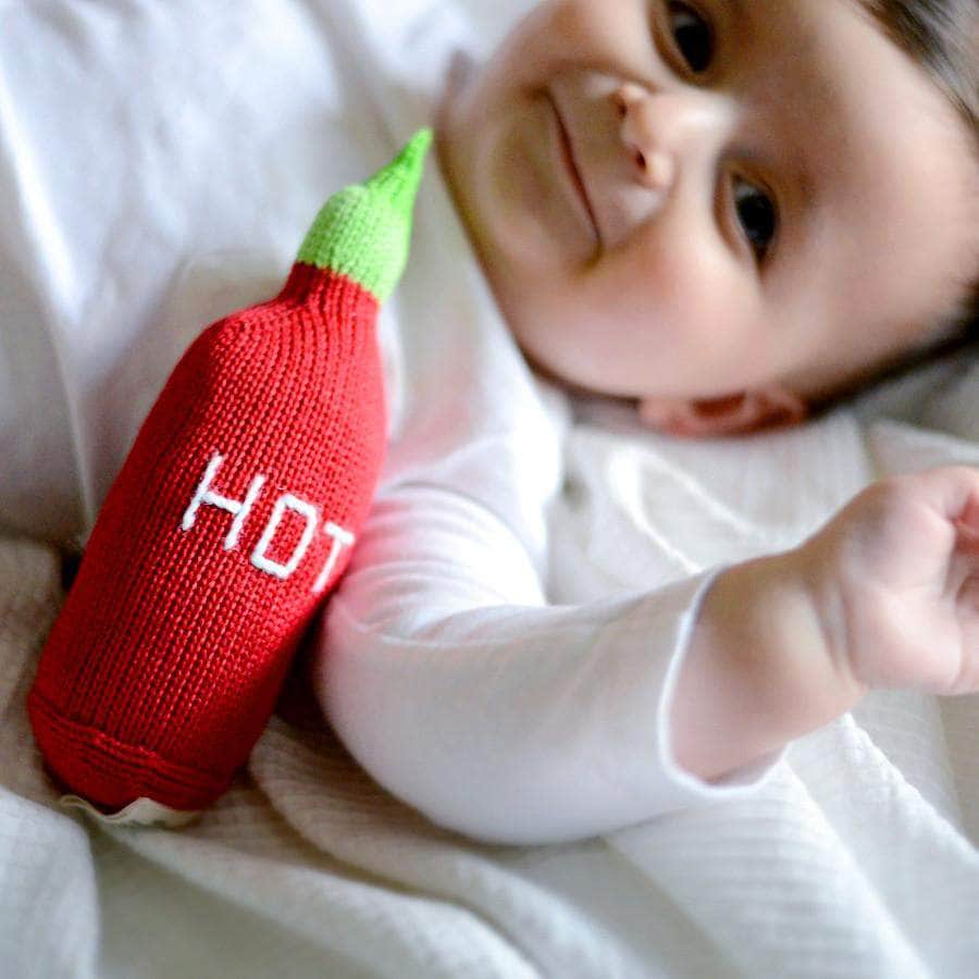 Organic Baby Toys - Newborn Rattles | Hot Sauce by Estella