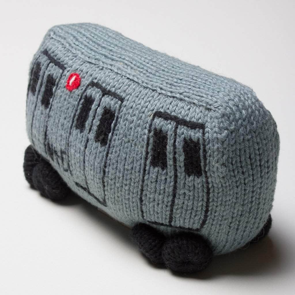Organic Baby Toys - Newborn Rattles | Subway Train Car by Estella