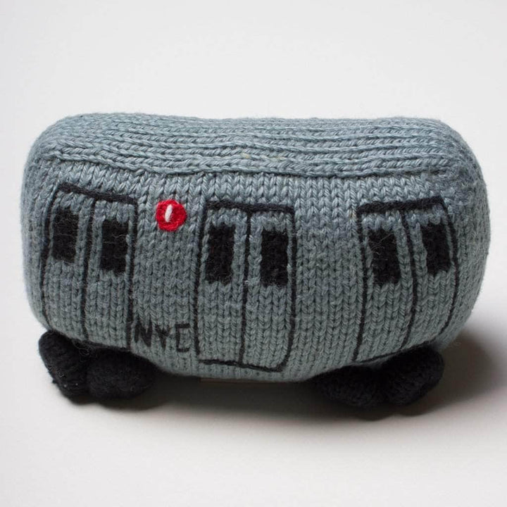 Organic Baby Toys - Newborn Rattles | Subway Train Car by Estella
