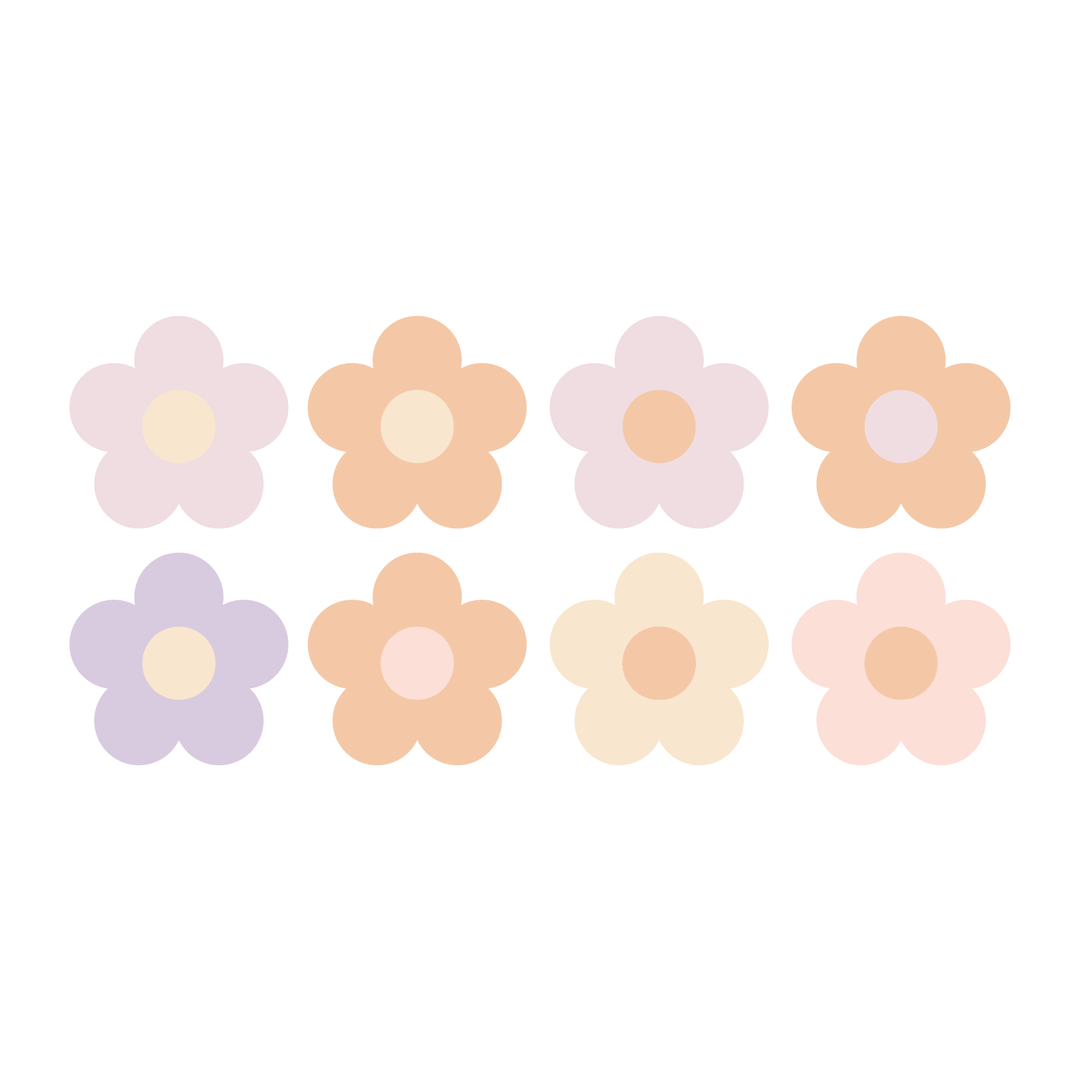 Round Flowers Pastel