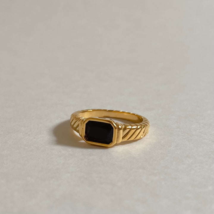 Rectangle Stone Ring