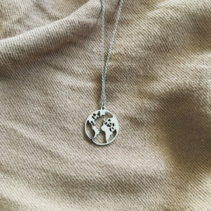 Silver - 'MY WORLD' Necklace