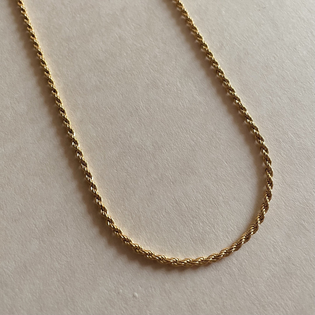 Slim Corde Necklace - Gold